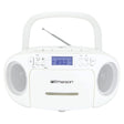 Emerson CD/Cassette/Radio Boom Box, EPB-3003, White