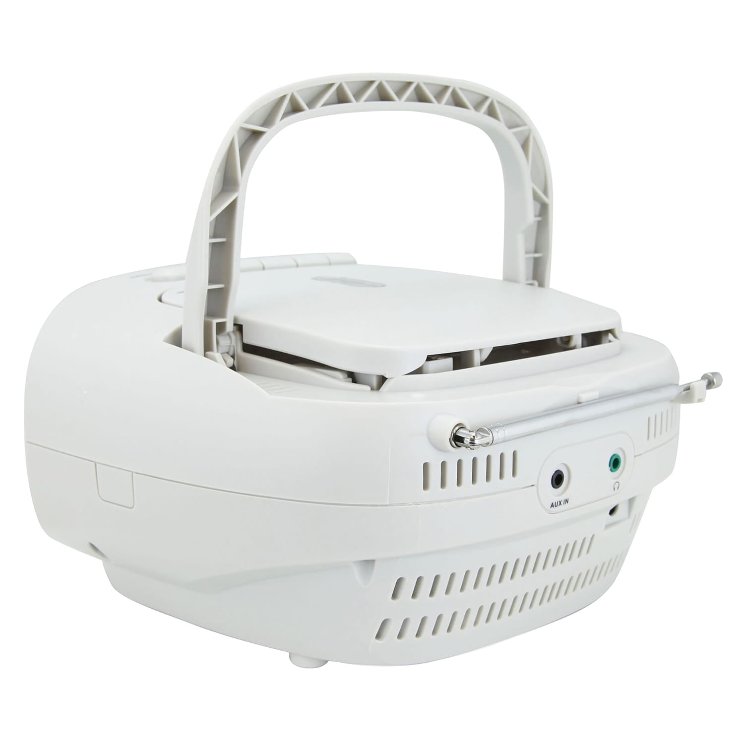 Emerson CD/Cassette/Radio Boom Box, EPB-3003, White