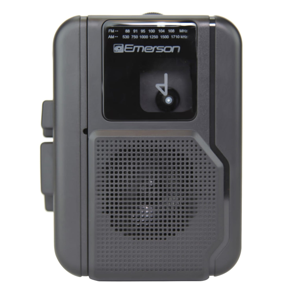 Emerson Portable Cassette Player with AM/FM Radio, Earbuds, and Bluetooth Out, Gray, EPC-1001