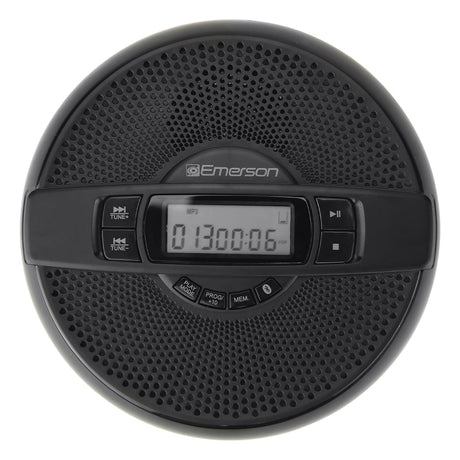 Emerson Portable CD Player with Speaker, FM Radio, Earbuds, and Bluetooth Out, Black, EPCD-2000