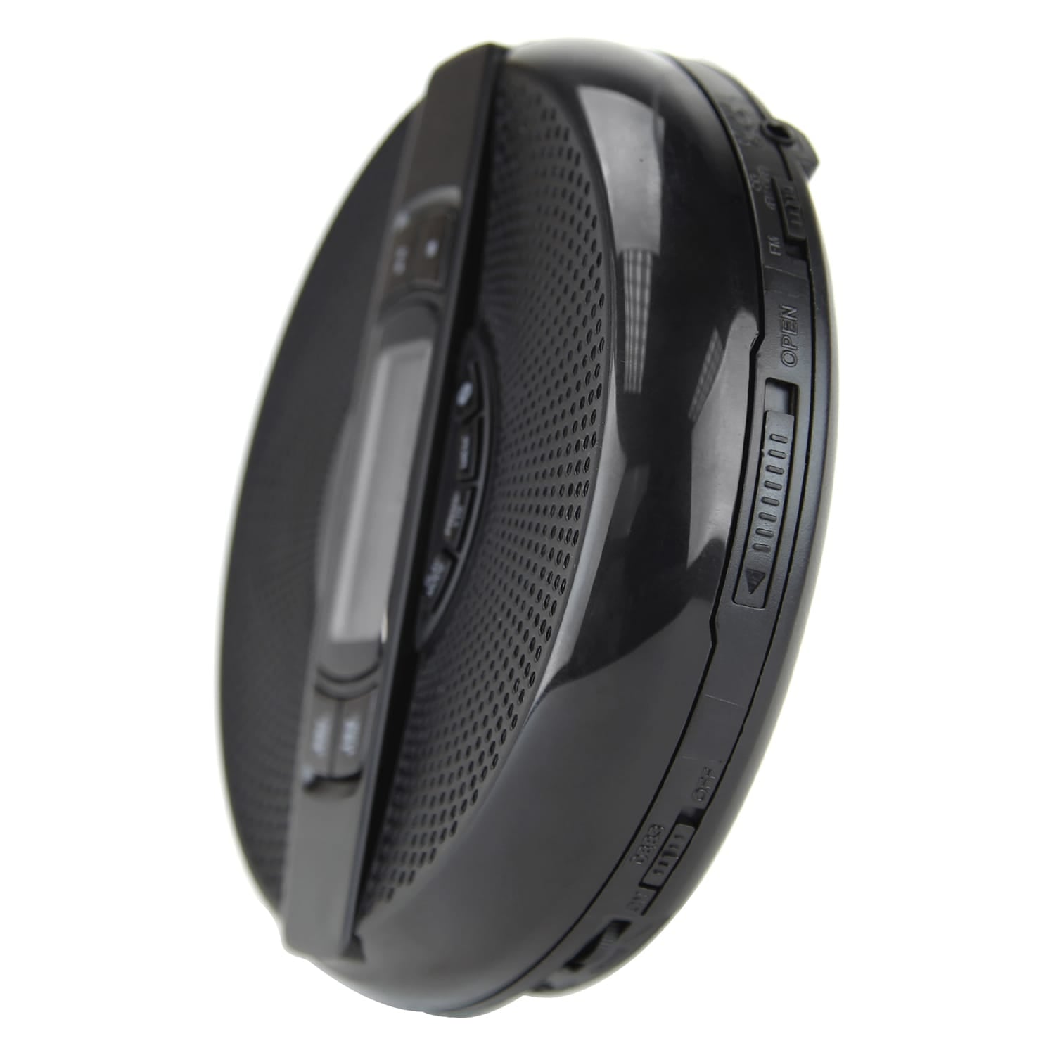 Emerson Portable CD Player with Speaker, FM Radio, Earbuds, and Bluetooth Out, Black, EPCD-2000