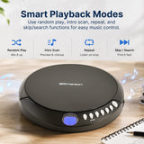 Emerson Portable CD Player with FM Radio, Earbuds, and AudioStream/Bluetooth Out, EPCD-2003