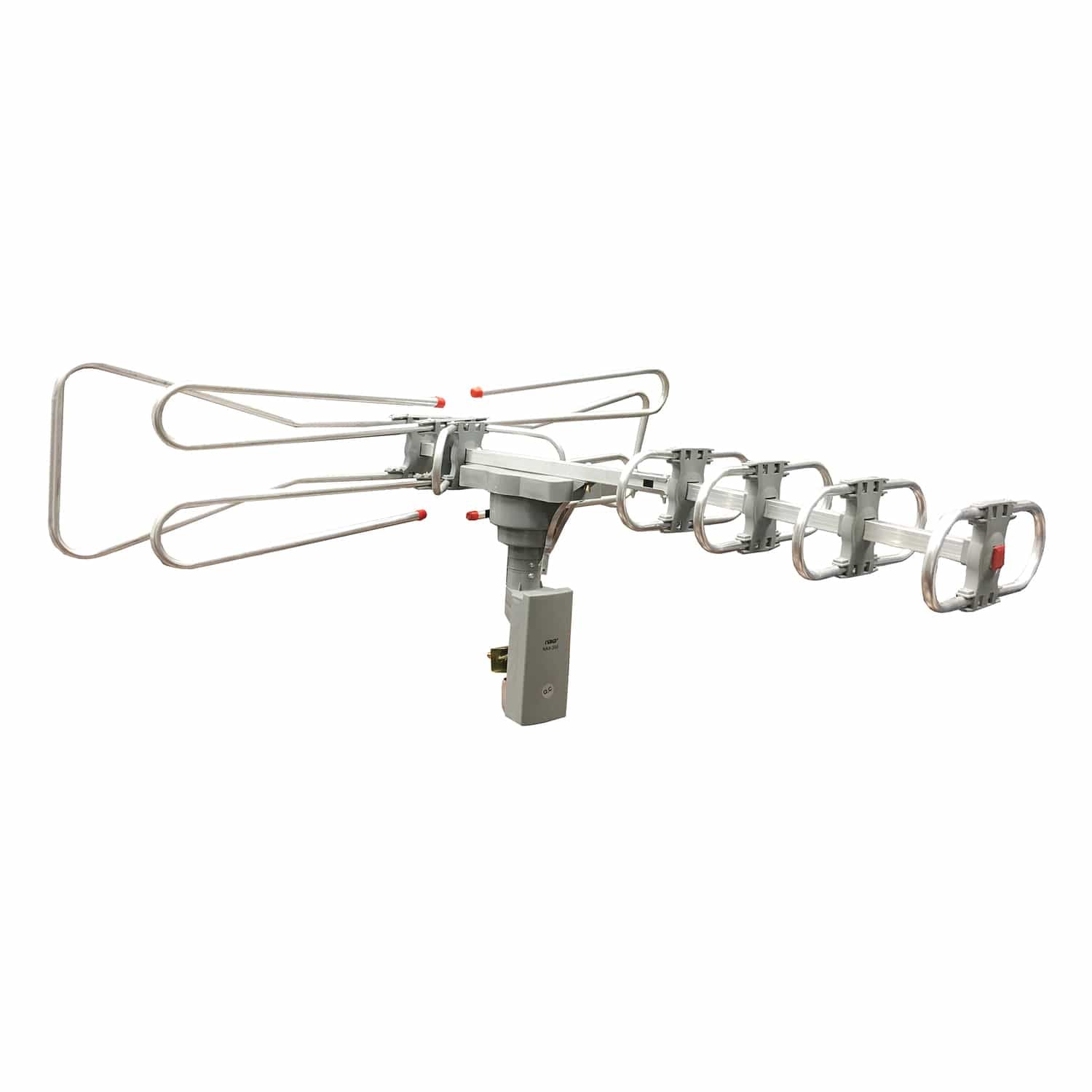 Naxa Outdoor High-Powered Amplified Motorized TV Antenna for HDTV and ATSC Digital Television with 40- to 50-Mile Range