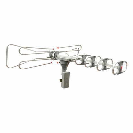 Naxa Outdoor High-Powered Amplified Motorized TV Antenna for HDTV and ATSC Digital Television with 40- to 50-Mile Range