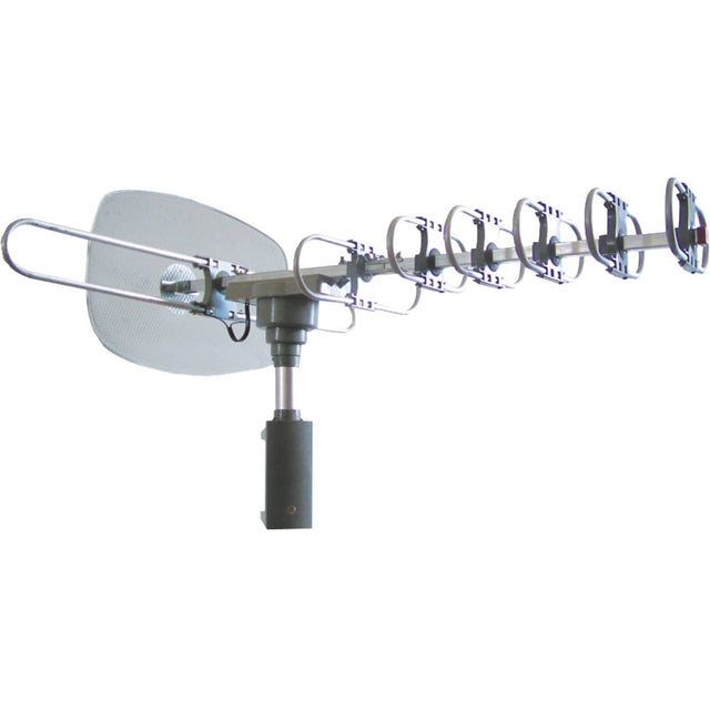 Naxa High-Powered Amplified Motorized Outdoor ATSC Digital TV Antenna with Remote