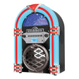 Victor 10-Watt Broadway Desktop Bluetooth Home Jukebox with Built-in Speakers, LED Lights, CD Player, FM Radio, and Aux, VDTJ-1550-BK
