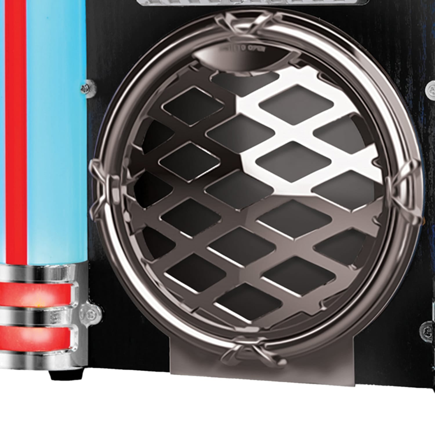 Victor 10-Watt Broadway Desktop Bluetooth Home Jukebox with Built-in Speakers, LED Lights, CD Player, FM Radio, and Aux, VDTJ-1550-BK