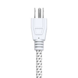 Stanley 3-AC Outlet PowerMAX 3 Mini Power Strip, 1.5-Ft. Braided Fabric Cord with Straight Plug, 30000