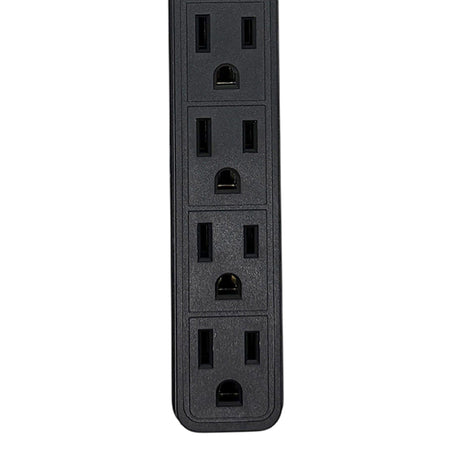 Stanley PowerMAX 6 6-Outlet Power Strip, 3-Ft. Cord, Black, 30007