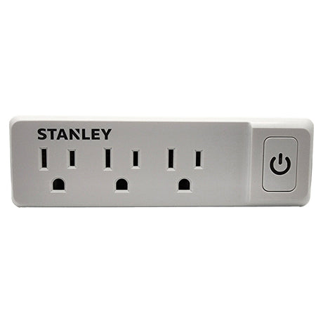 Stanley 3-AC Outlet PlugMax ECO Grounded Wall Tap with On/Off Switch, 30316