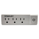 Stanley 3-AC Outlet PlugMax ECO Grounded Wall Tap with On/Off Switch, 30316