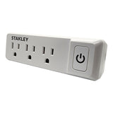 Stanley 3-AC Outlet PlugMax ECO Grounded Wall Tap with On/Off Switch, 30316
