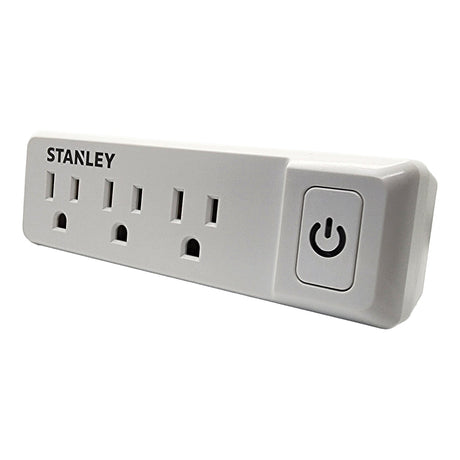 Stanley 3-AC Outlet PlugMax ECO Grounded Wall Tap with On/Off Switch, 30316