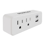 Stanley 2-AC Outlet 2-USB Port PlugMax Wall Tap Adapter and USB Charger, 30422