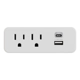 Stanley 2-AC Outlet 2-USB Port PlugMax Wall Tap Adapter and USB Charger, 30422