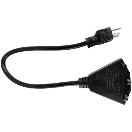 Stanley Power Block 2 Extension Cord, 2 Ft., Black, 30669