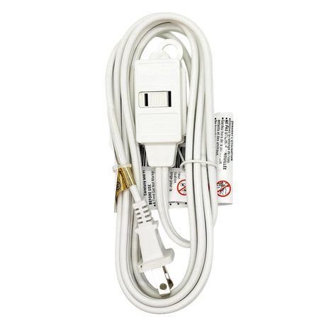 Stanley CordMax 3-Outlet Indoor Extension Cord, 6 Ft., White