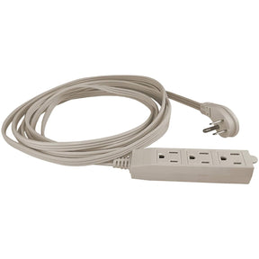 Stanley CordMax Home and Office 3-Outlet Grounded Indoor Extension Cord with Low-Profile Plug, 9 Ft., Beige