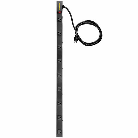 Stanley 9-AC Outlet 400-Joules SurgeMAX Pro Surge Protector Power Bar, 6-Ft. Cord with Straight Plug, 31610