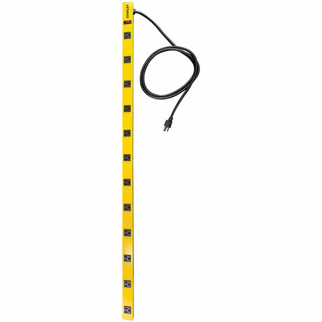 Stanley 12-AC Outlet 600-Joules ShopMAX Pro Surge Protector Power Bar, 6-Ft. Cord with Straight Plug, 31616