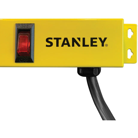 Stanley 12-AC Outlet 600-Joules ShopMAX Pro Surge Protector Power Bar, 6-Ft. Cord with Straight Plug, 31616