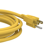 Stanley CordMax Shop 3-Outlet Heavy-Duty Grounded Indoor Extension Cord, 12-Ft., Yellow, 319121