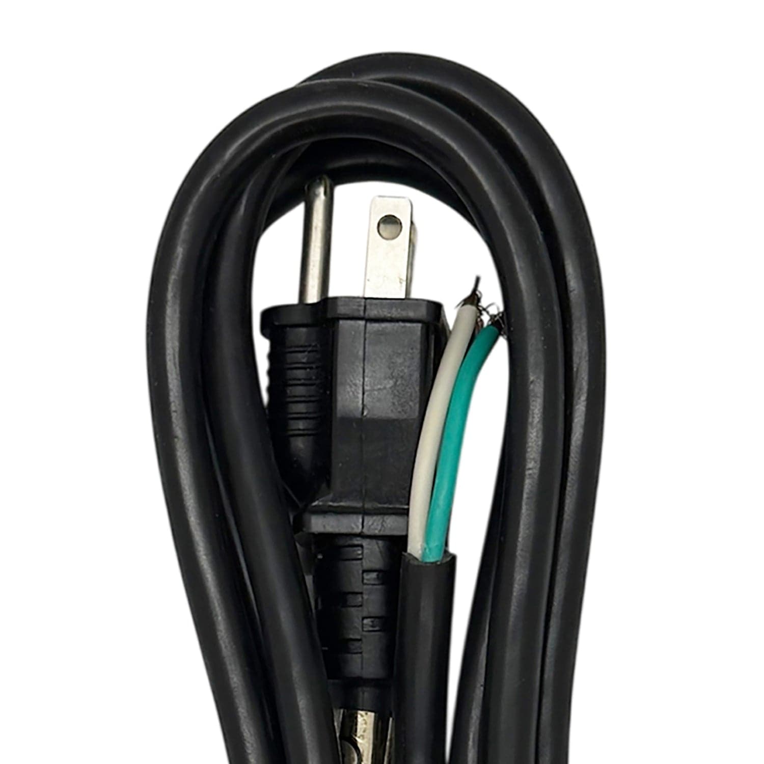 Stanley Replacement Grounded Power Cord with Stripped End, 9 Ft., Black, 31939