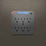 Stanley 6-AC Outlet 750-Joules SurgePro Surge-Suppression Night-Light Wall Tap, 33208