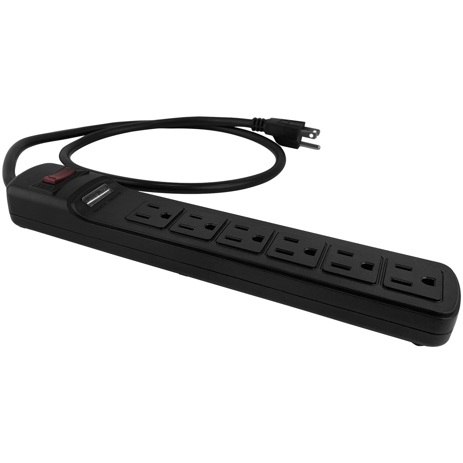 Stanley 6-AC Outlet 1080-Joules SurgeMax 1080 Surge Protector Power Strip, 3-Ft. Cord with Straight Plug, 33220