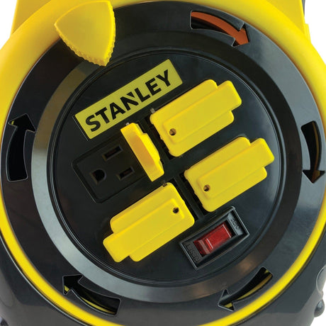 Stanley ShopMAX Power Hub Cord Reel, 4 Outlets, 20-Ft. Cord, 33959