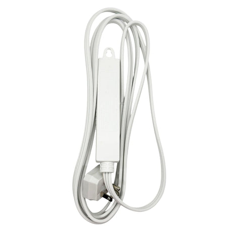 Stanley CordMax Home and Office 3-Outlet Grounded Indoor Extension Cord with Low-Profile Plug, 9 Ft., White
