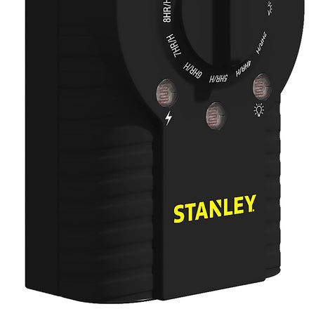 Stanley LightTimer Select Twin 2-Outlet Grounded Outdoor Photocell Timer with 6-In. Cord, Black, W38463