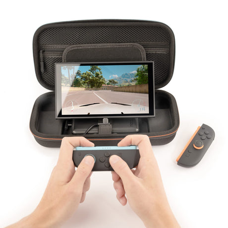 Nacon Pouch Carry Case with Integrated 10000-mAh Power Bank for Nintendo Switch 2/1/Lite/OLED