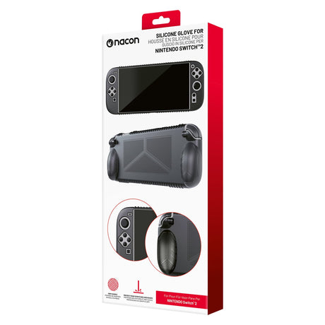 Nacon Silicone Glove Case for Nintendo Switch 2, Black
