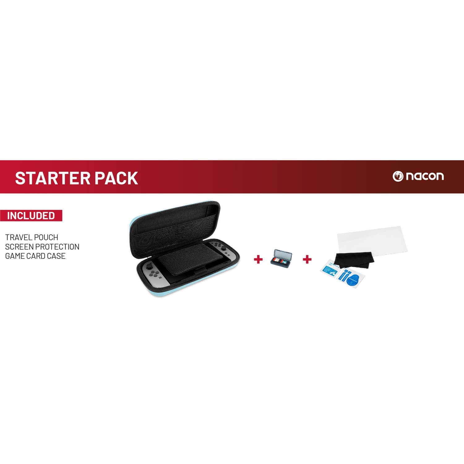 Nacon Starter Storage and Protection Pack for Nintendo Switch 2, Blue