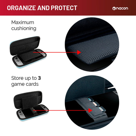 Nacon Rigid Transport Case for Nintendo Switch 2, Blue