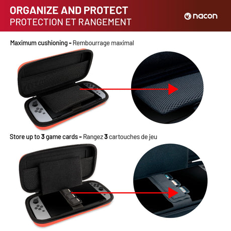 Nacon Rigid Transport Case for Nintendo Switch 2, Red