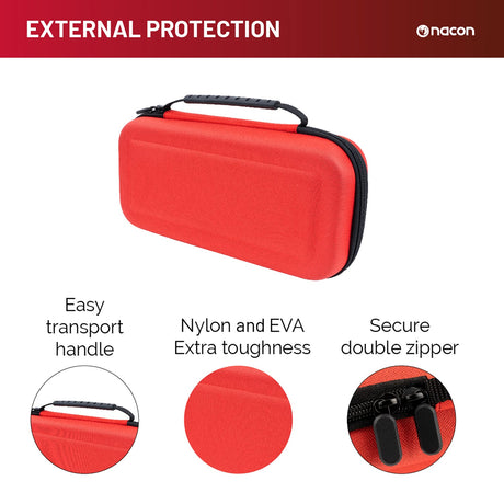 Nacon Rigid Transport Case for Nintendo Switch 2, Red
