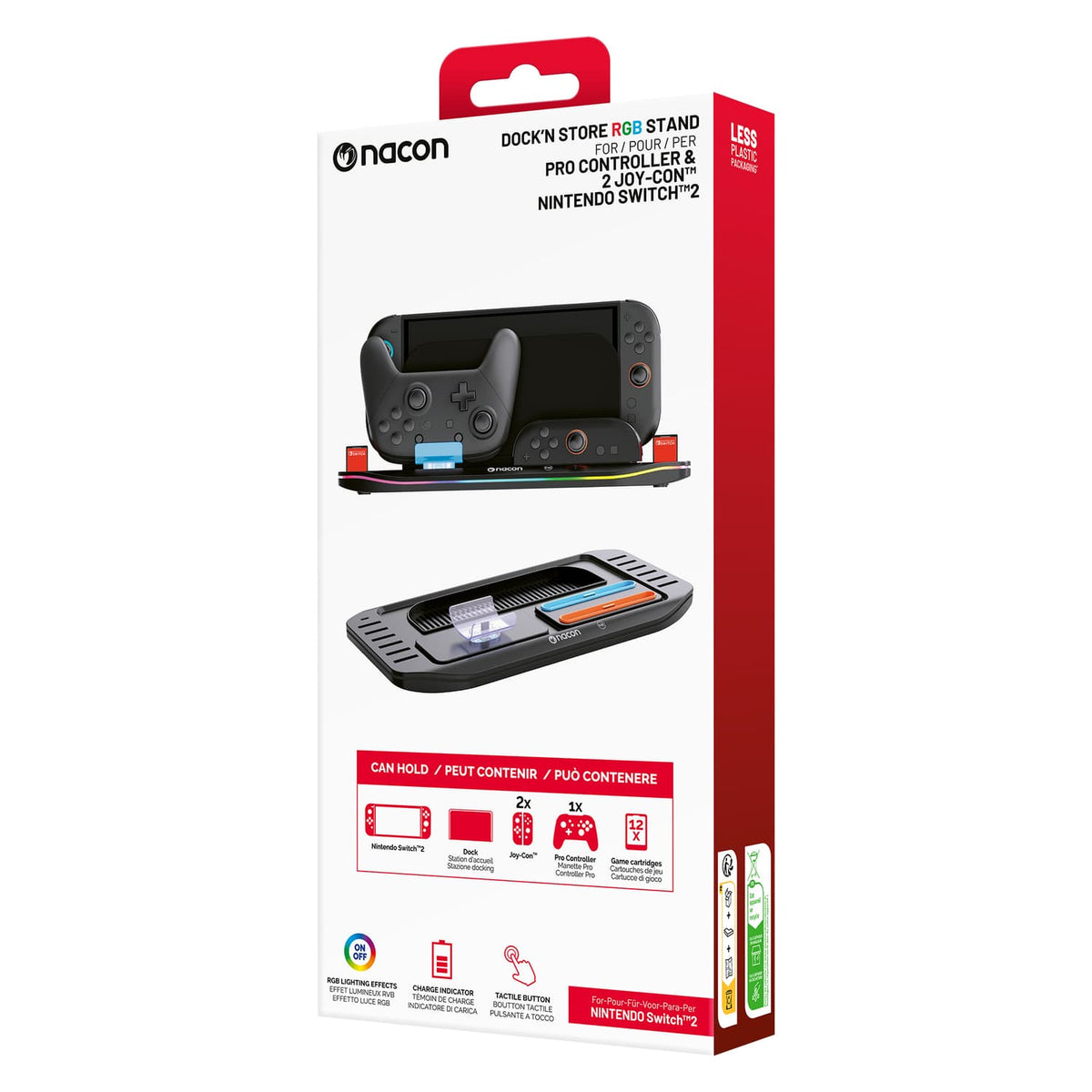 Nacon Dock’n Store RGB Charging Stand for Nintendo Switch 2