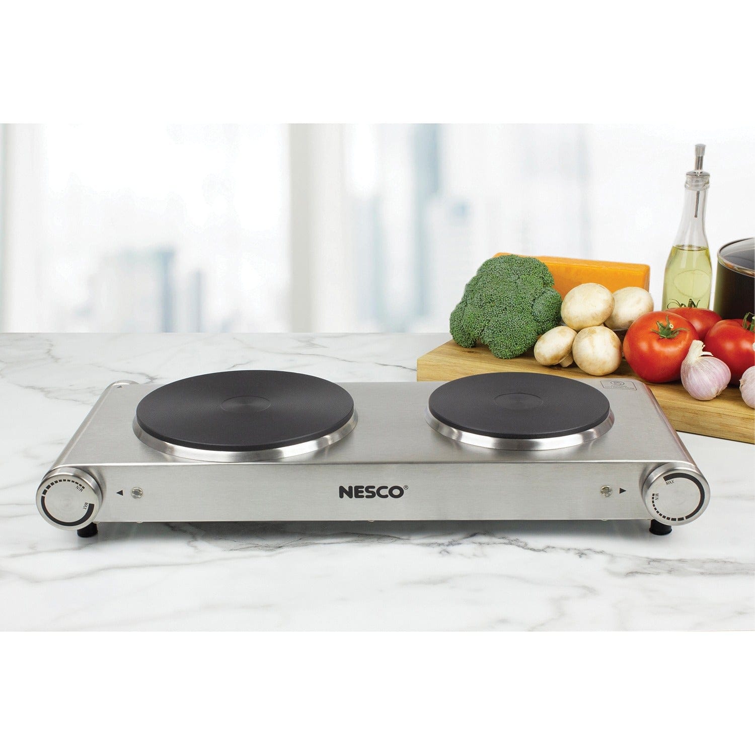 Nesco 1800-Watt Double-Burner Electric Cast-Iron Hot Plate