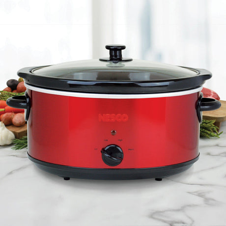 Nesco 6-Qt. 275-Watt Analog Stainless Steel Slow Cooker