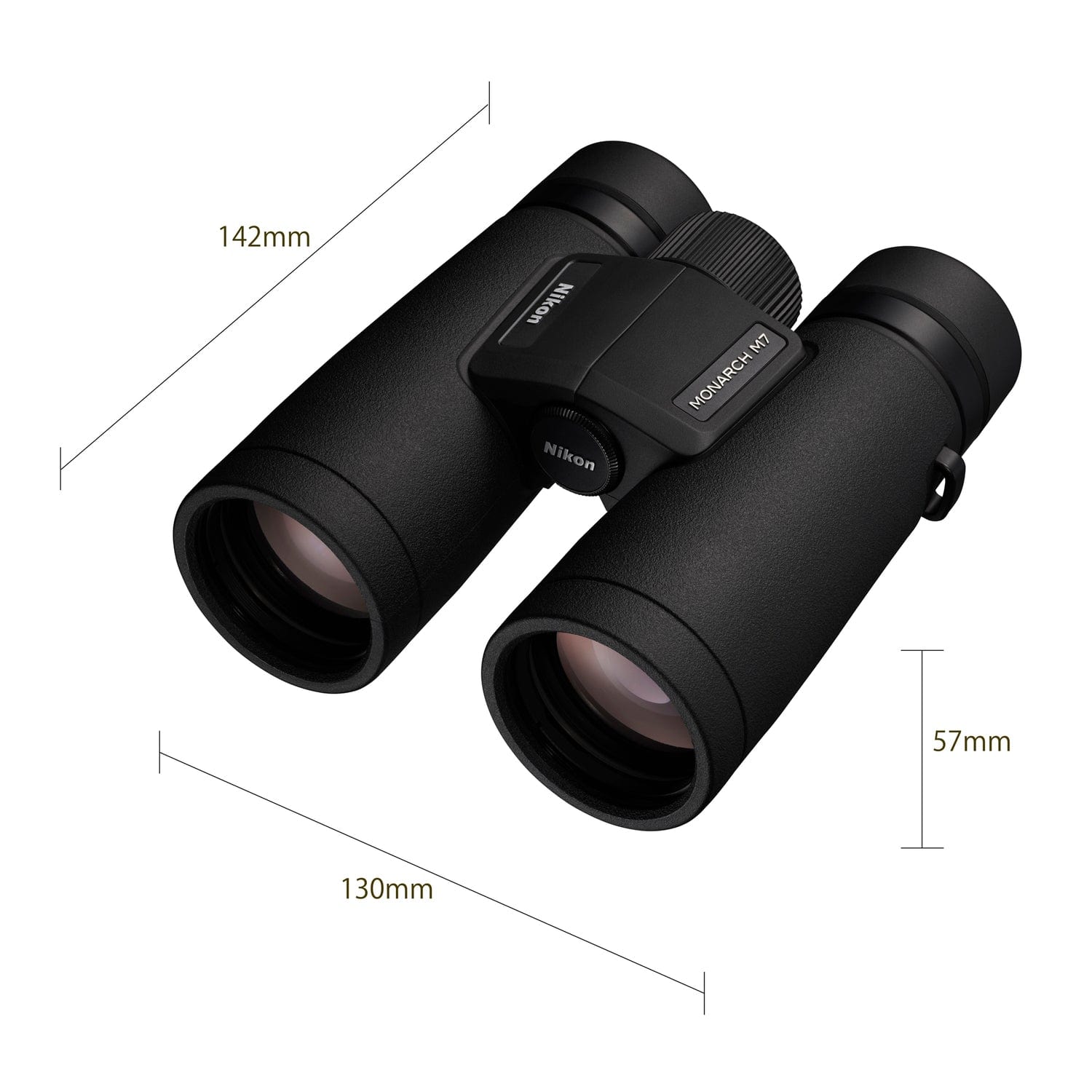 Nikon MONARCH M7 10x 42-mm Binoculars with Neck Strap, Case, and Caps