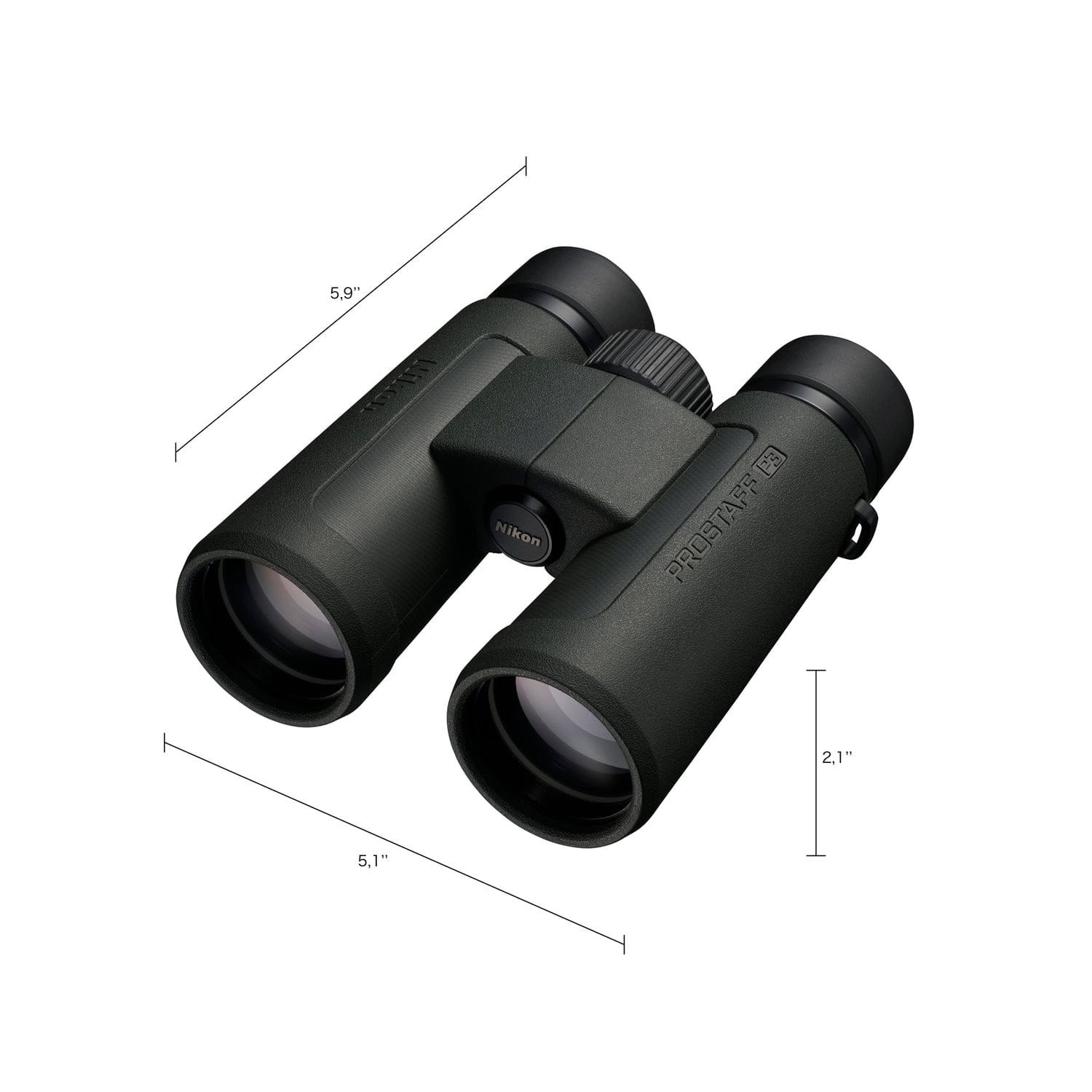 Nikon PROSTAFF P3 10x 42-mm Binoculars with Neck Strap, Case, and Caps