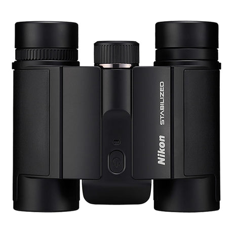 Nikon STABILIZED 10x25 S Binoculars for Image Stabilization with Case, Neck Strap, Batteries, and Lens Covers