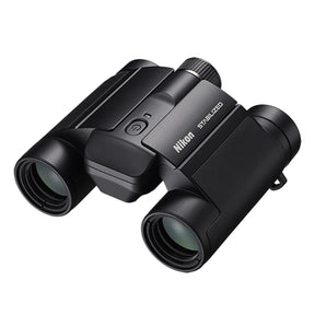 Nikon STABILIZED 12x25 S Binoculars for Image Stabilization with Case, Neck Strap, Batteries, and Lens Covers