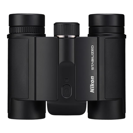 Nikon STABILIZED 12x25 S Binoculars for Image Stabilization with Case, Neck Strap, Batteries, and Lens Covers