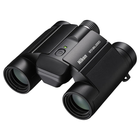 Nikon STABILIZED 12x25 S Binoculars for Image Stabilization with Case, Neck Strap, Batteries, and Lens Covers