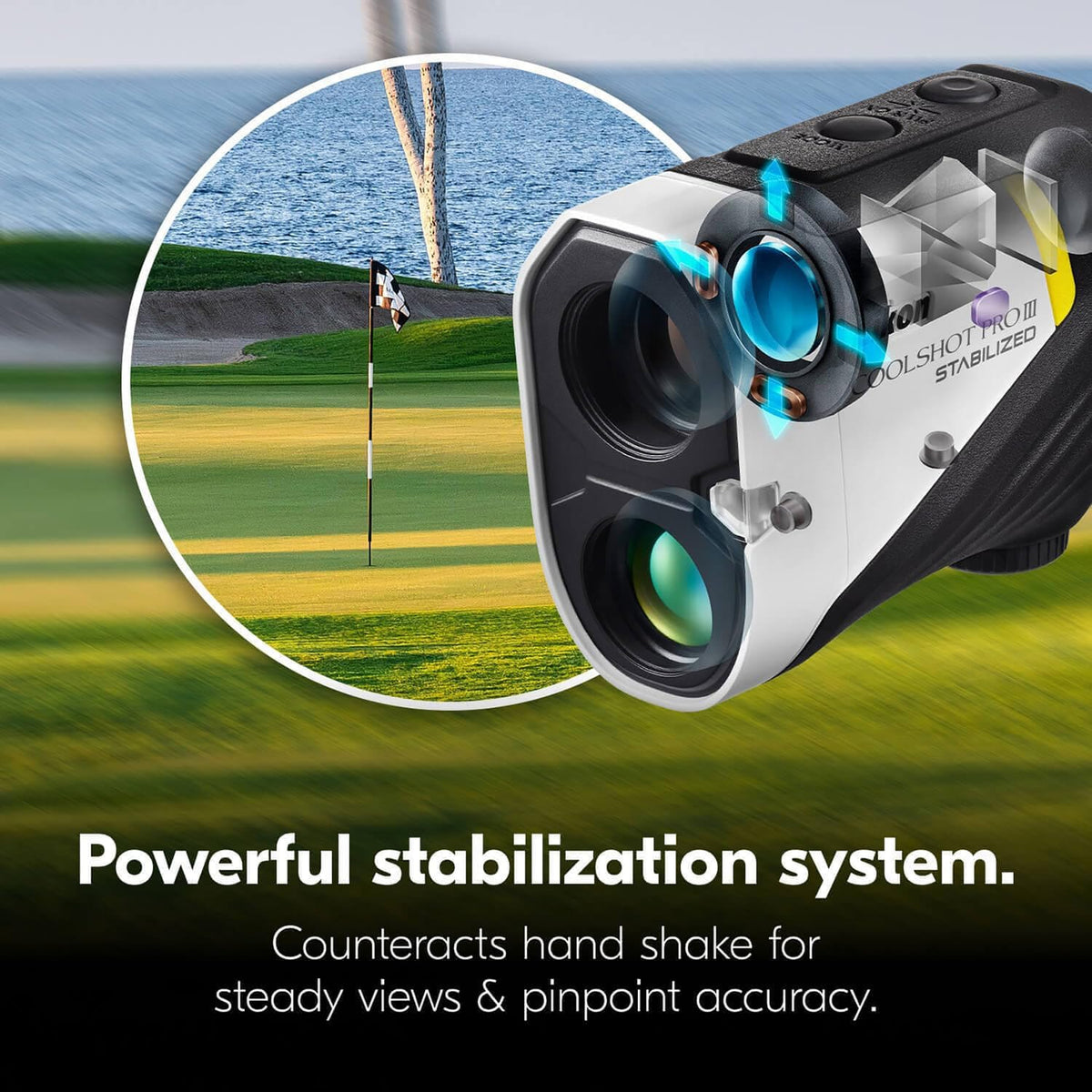 Nikon COOLSHOT PROIII STABILIZED Laser Rangefinder Monocular with Battery and Case