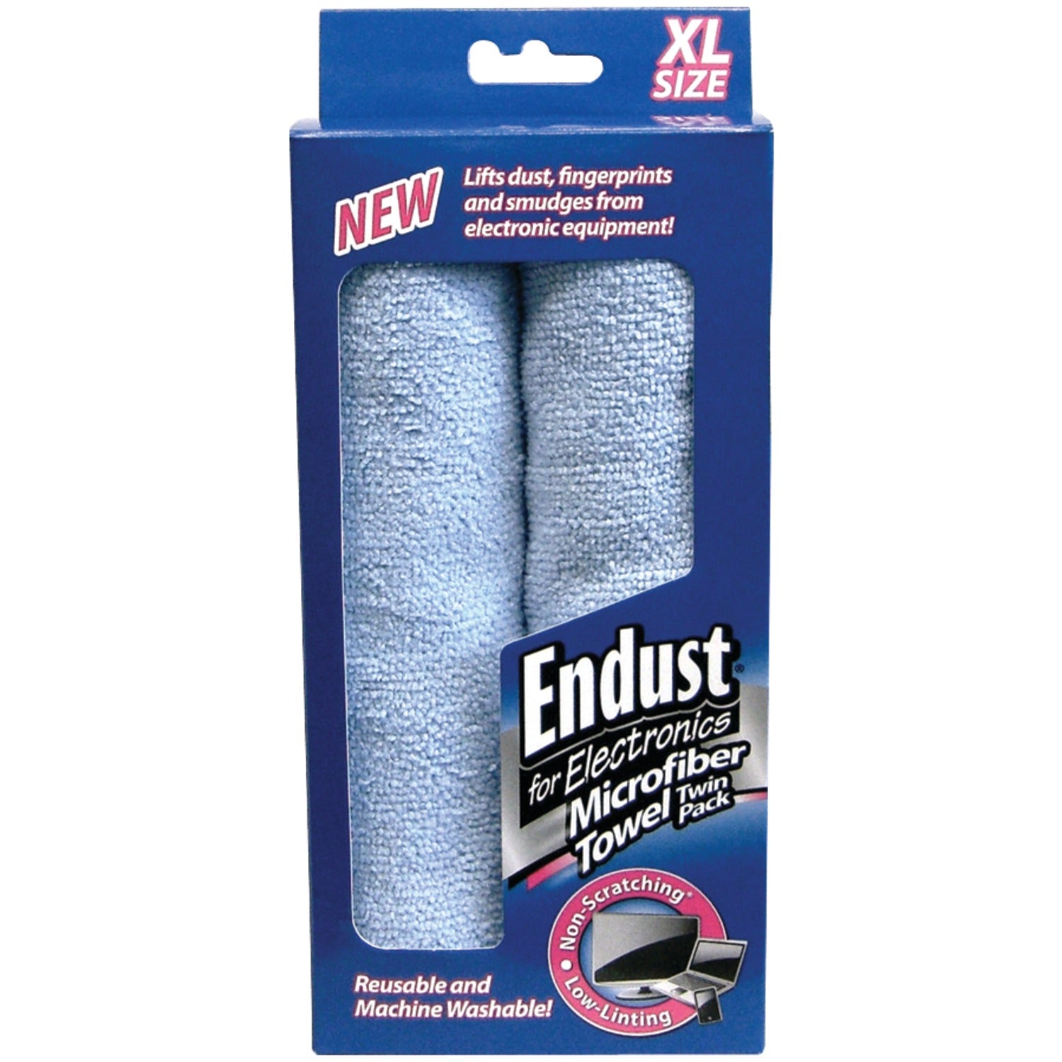 Endust for Electronics Microfiber Towels, 2 Count