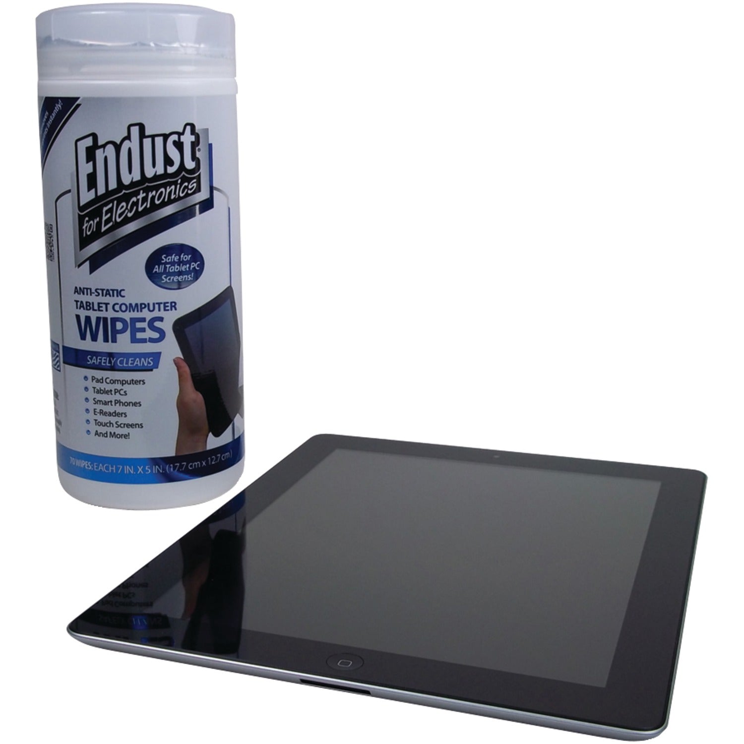 Endust for Electronics Tablet Wipes, 70-ct